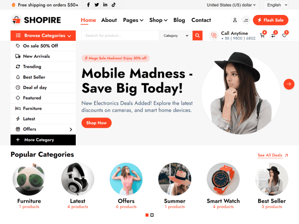 FASHION E-COMMERCE BUDGET-FRIENDLY WEB SITE / 🌟 সাশ্রয়ী মূল্যে আপনার স্বপ্নের ই-কমার্স ওয়েবসাইট তৈরি করুন! 🌟 - Image 2